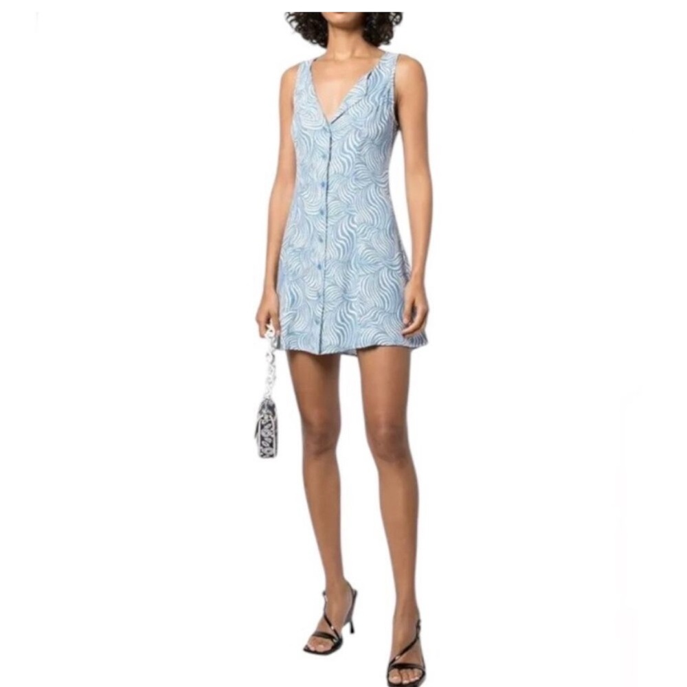 Reformation Rilynn Dress- Wave Print